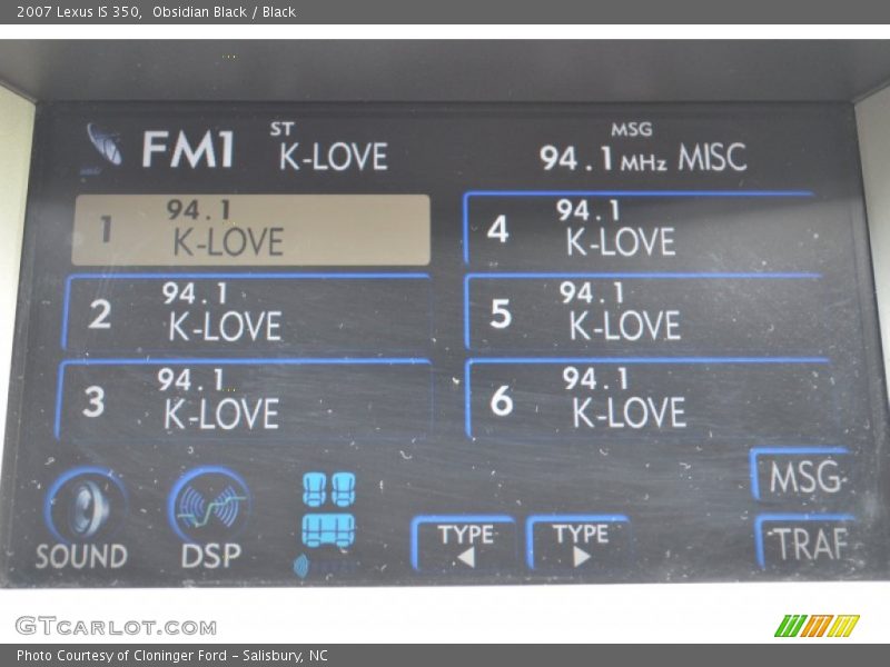 Obsidian Black / Black 2007 Lexus IS 350