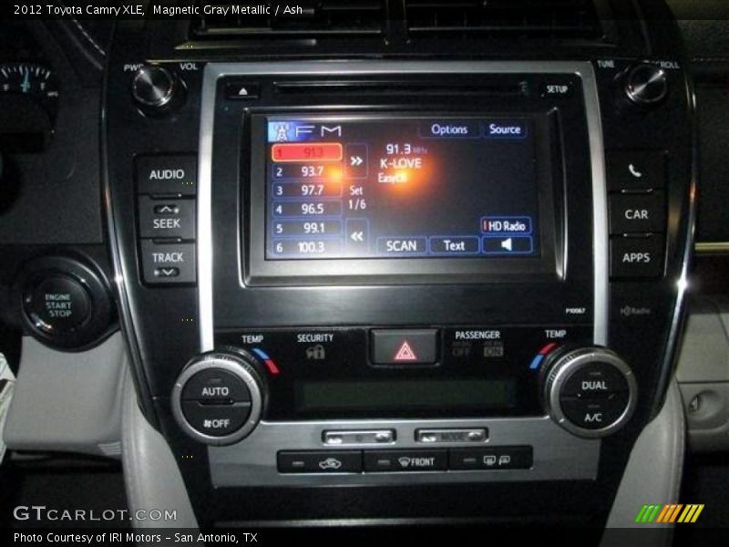 Magnetic Gray Metallic / Ash 2012 Toyota Camry XLE