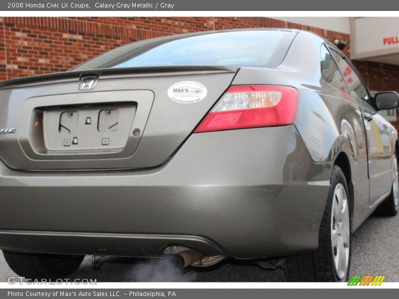 Galaxy Gray Metallic / Gray 2008 Honda Civic LX Coupe