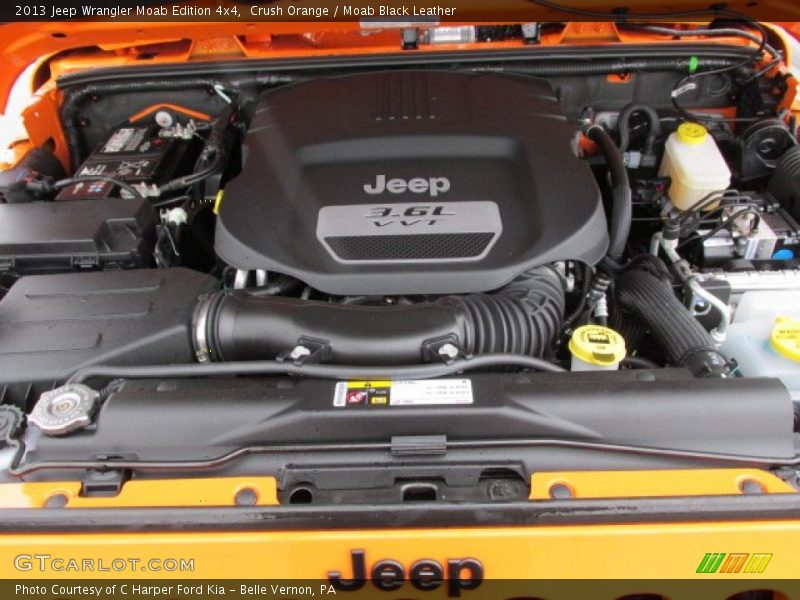  2013 Wrangler Moab Edition 4x4 Engine - 3.6 Liter DOHC 24-Valve VVT Pentastar V6