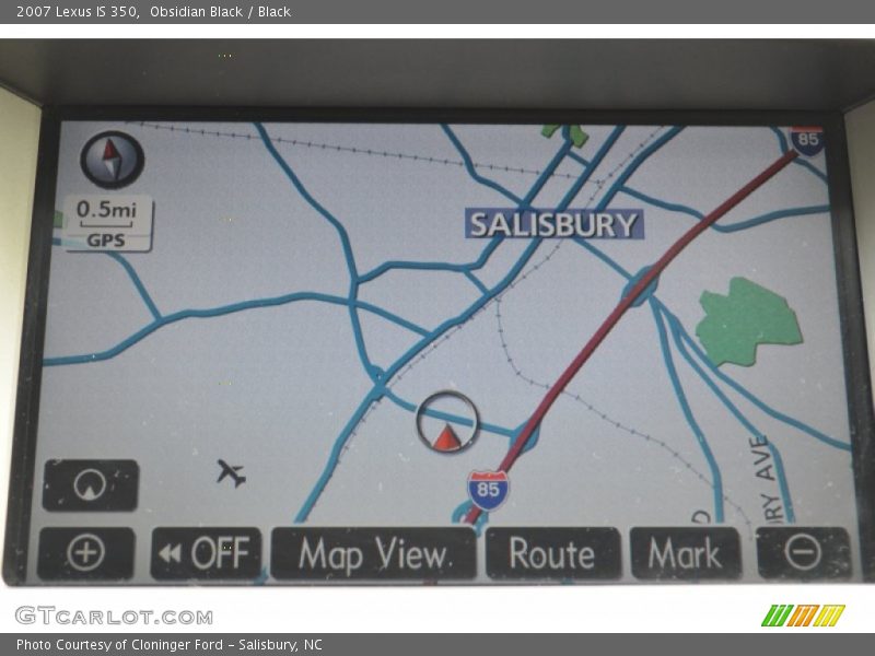 Obsidian Black / Black 2007 Lexus IS 350