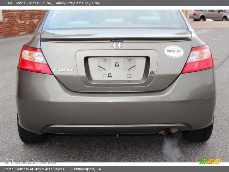 Galaxy Gray Metallic / Gray 2008 Honda Civic LX Coupe