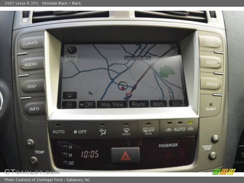 Obsidian Black / Black 2007 Lexus IS 350