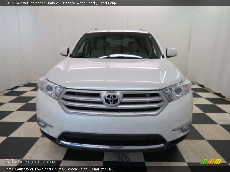 Blizzard White Pearl / Sand Beige 2013 Toyota Highlander Limited