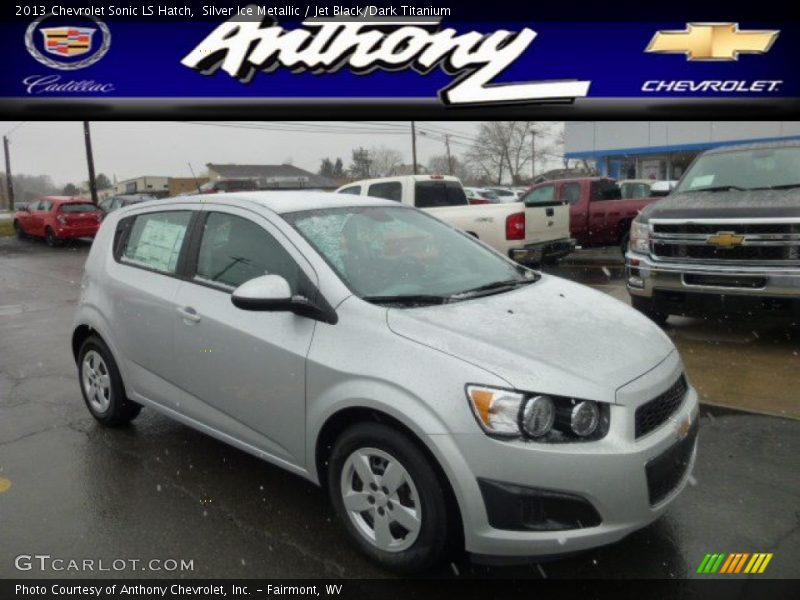 Silver Ice Metallic / Jet Black/Dark Titanium 2013 Chevrolet Sonic LS Hatch