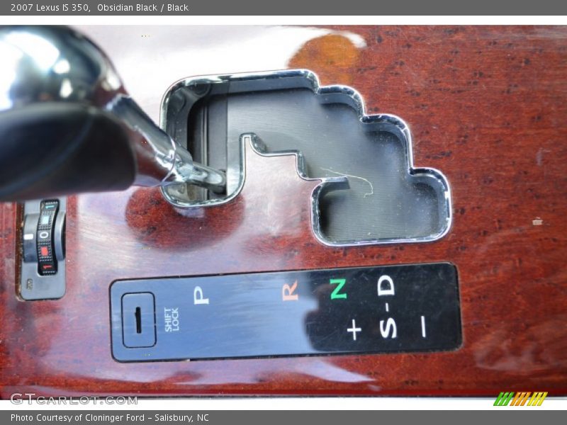 Obsidian Black / Black 2007 Lexus IS 350