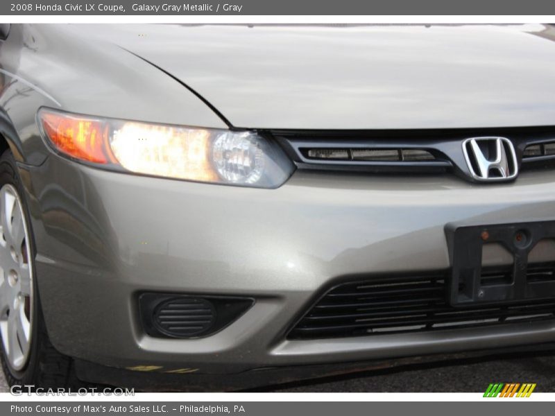 Galaxy Gray Metallic / Gray 2008 Honda Civic LX Coupe