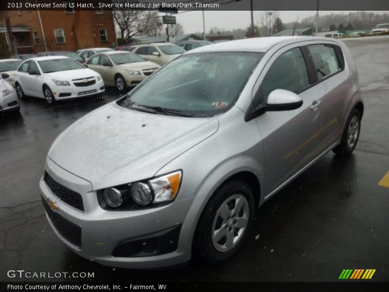 Silver Ice Metallic / Jet Black/Dark Titanium 2013 Chevrolet Sonic LS Hatch