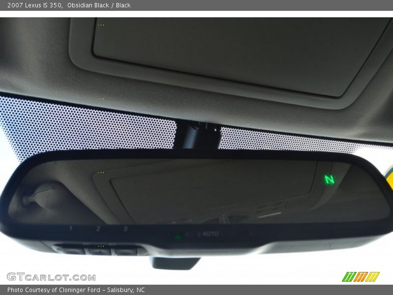 Obsidian Black / Black 2007 Lexus IS 350