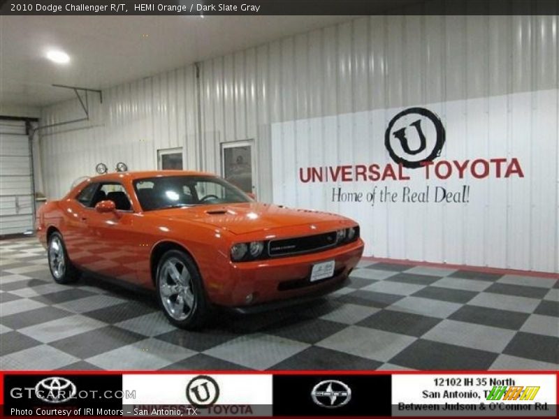 HEMI Orange / Dark Slate Gray 2010 Dodge Challenger R/T