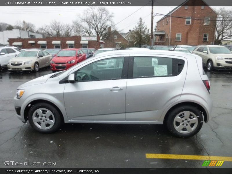 Silver Ice Metallic / Jet Black/Dark Titanium 2013 Chevrolet Sonic LS Hatch