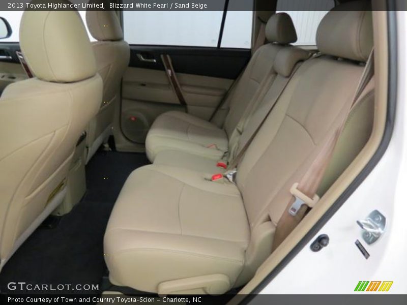 Blizzard White Pearl / Sand Beige 2013 Toyota Highlander Limited