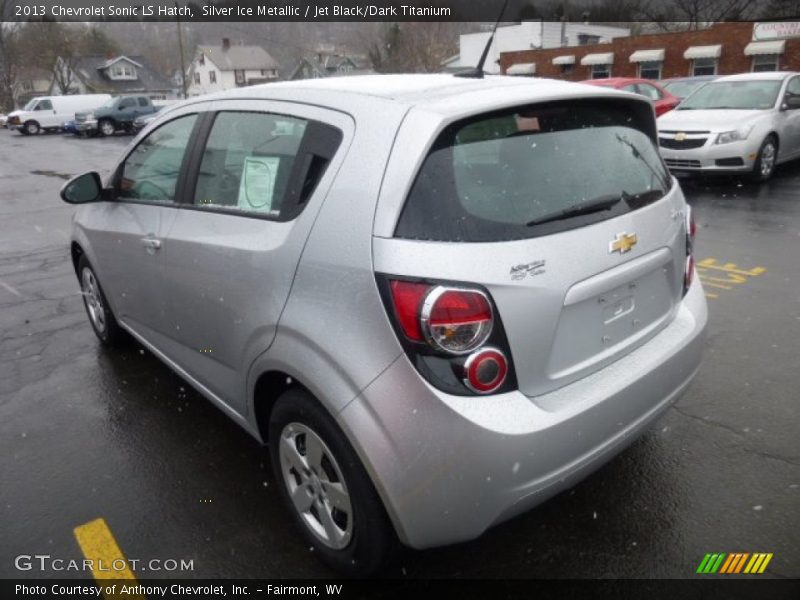 Silver Ice Metallic / Jet Black/Dark Titanium 2013 Chevrolet Sonic LS Hatch