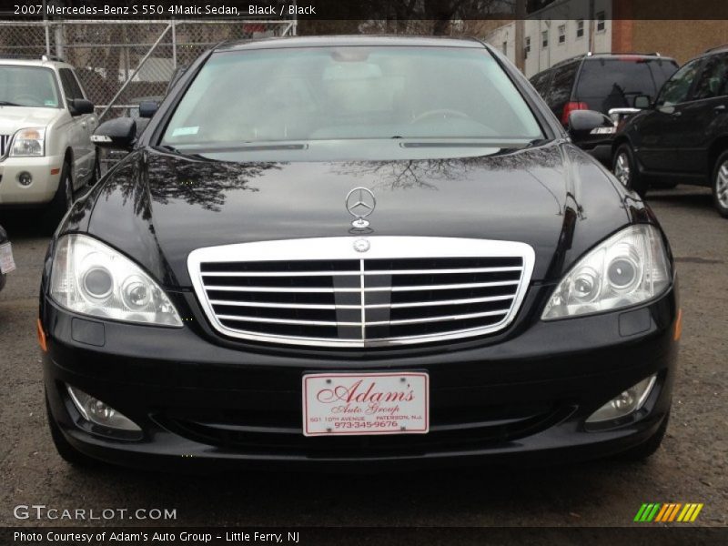 Black / Black 2007 Mercedes-Benz S 550 4Matic Sedan