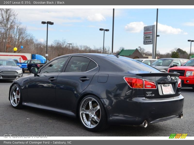 Obsidian Black / Black 2007 Lexus IS 350