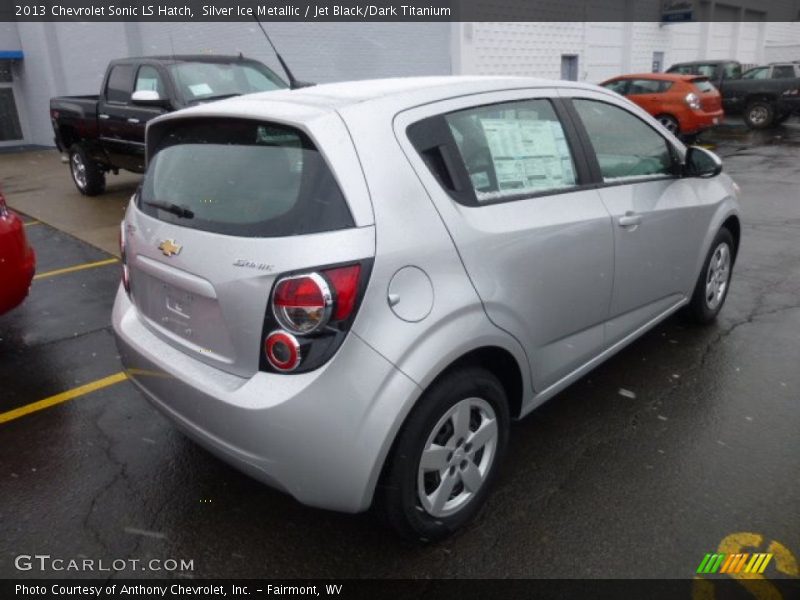 Silver Ice Metallic / Jet Black/Dark Titanium 2013 Chevrolet Sonic LS Hatch
