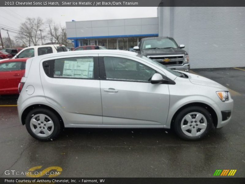Silver Ice Metallic / Jet Black/Dark Titanium 2013 Chevrolet Sonic LS Hatch