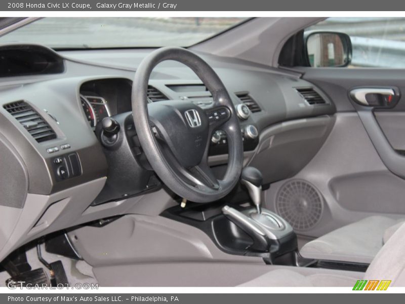 Galaxy Gray Metallic / Gray 2008 Honda Civic LX Coupe