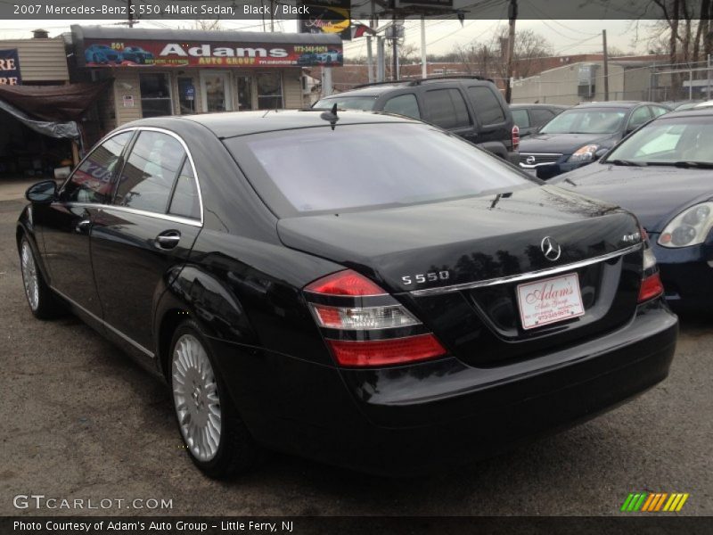 Black / Black 2007 Mercedes-Benz S 550 4Matic Sedan