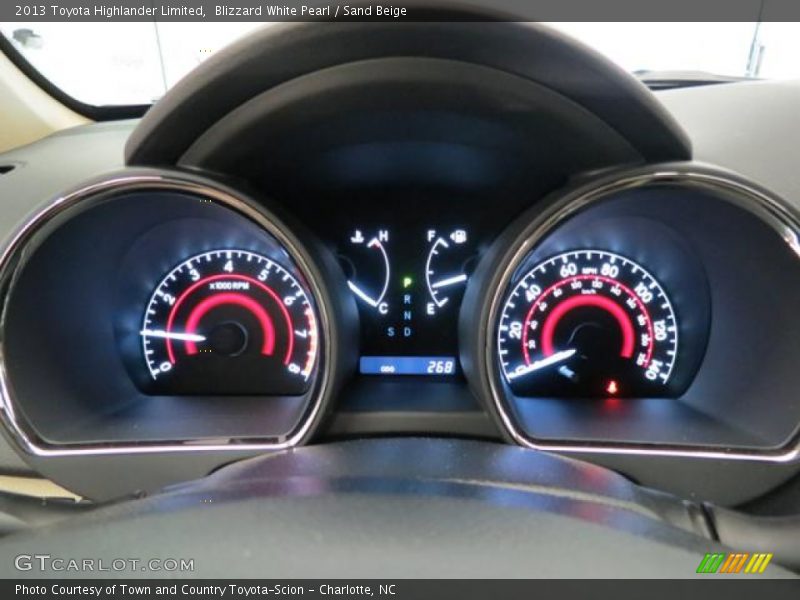 Blizzard White Pearl / Sand Beige 2013 Toyota Highlander Limited