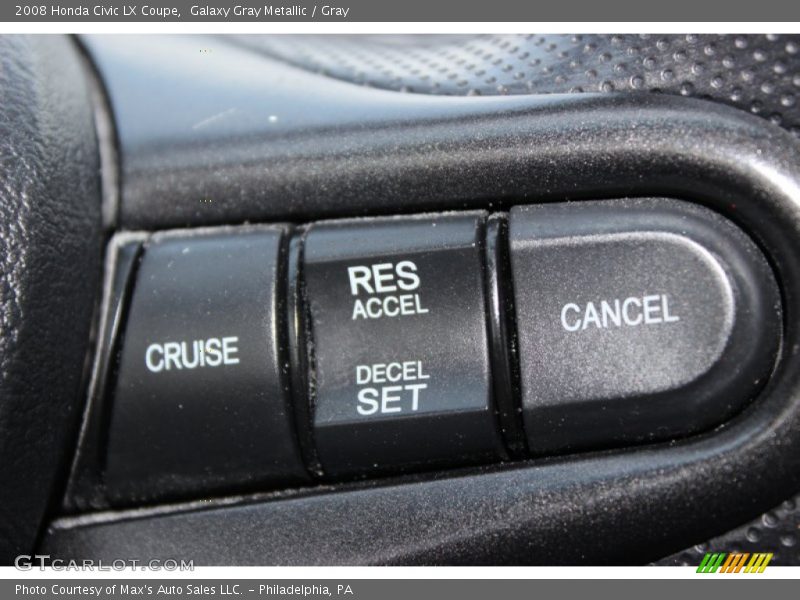 Controls of 2008 Civic LX Coupe