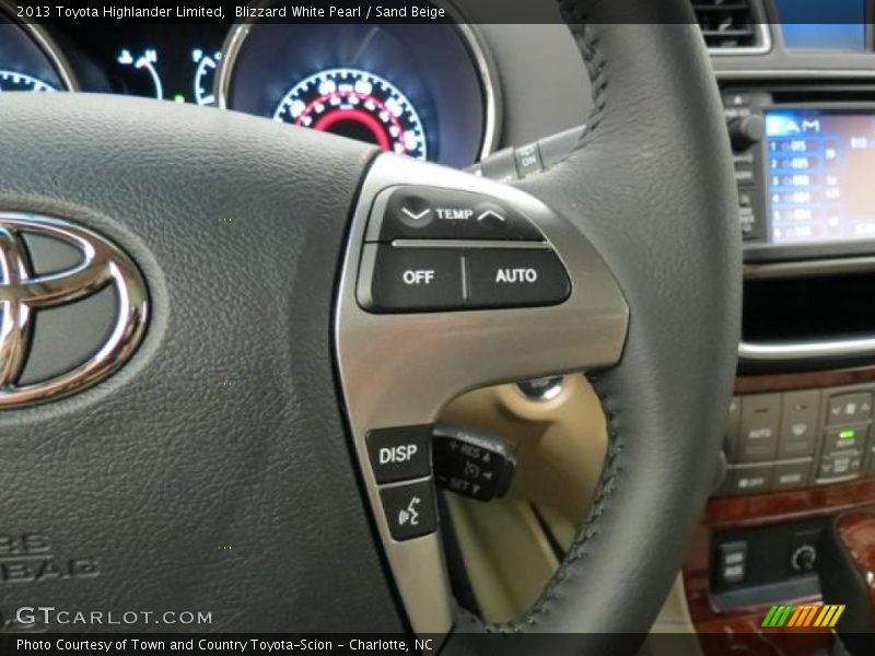 Blizzard White Pearl / Sand Beige 2013 Toyota Highlander Limited