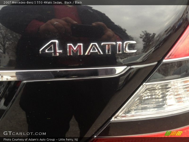 Black / Black 2007 Mercedes-Benz S 550 4Matic Sedan