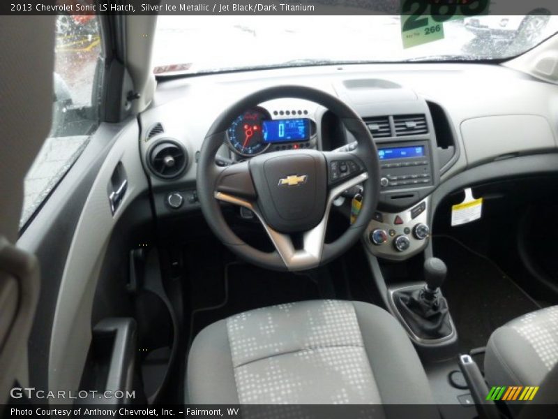 Silver Ice Metallic / Jet Black/Dark Titanium 2013 Chevrolet Sonic LS Hatch