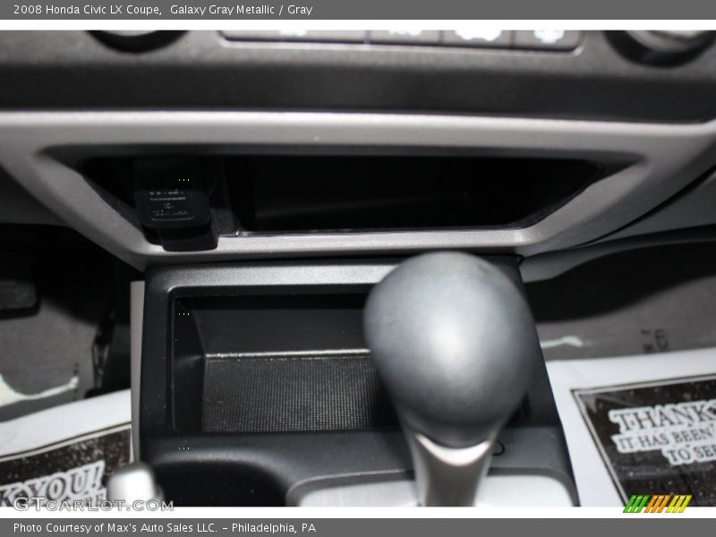 Galaxy Gray Metallic / Gray 2008 Honda Civic LX Coupe