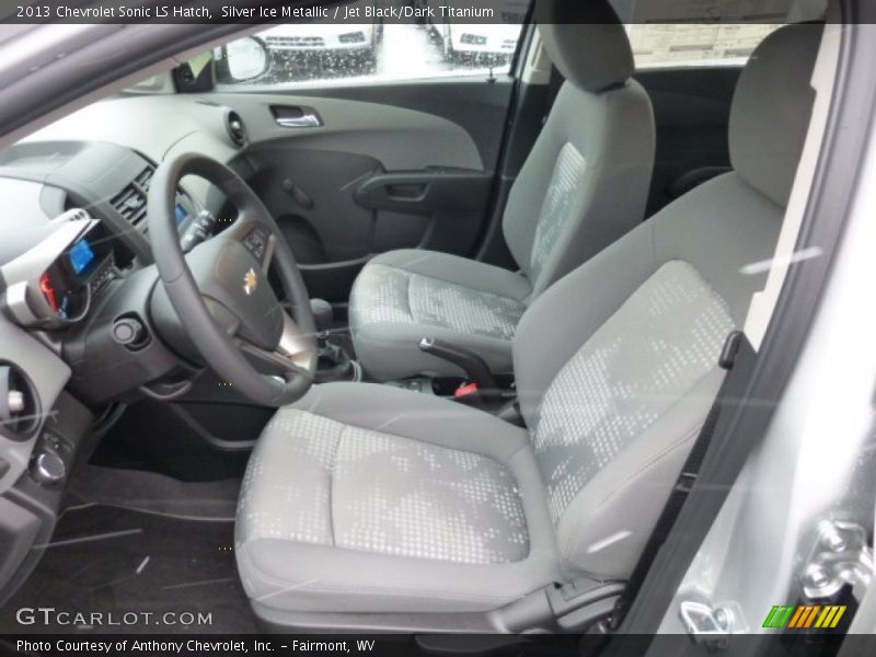 Silver Ice Metallic / Jet Black/Dark Titanium 2013 Chevrolet Sonic LS Hatch