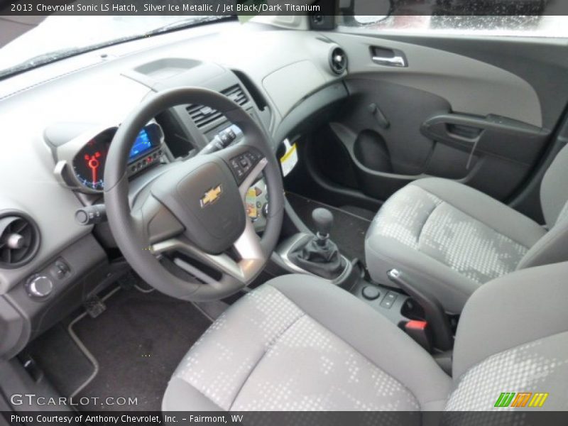 Silver Ice Metallic / Jet Black/Dark Titanium 2013 Chevrolet Sonic LS Hatch