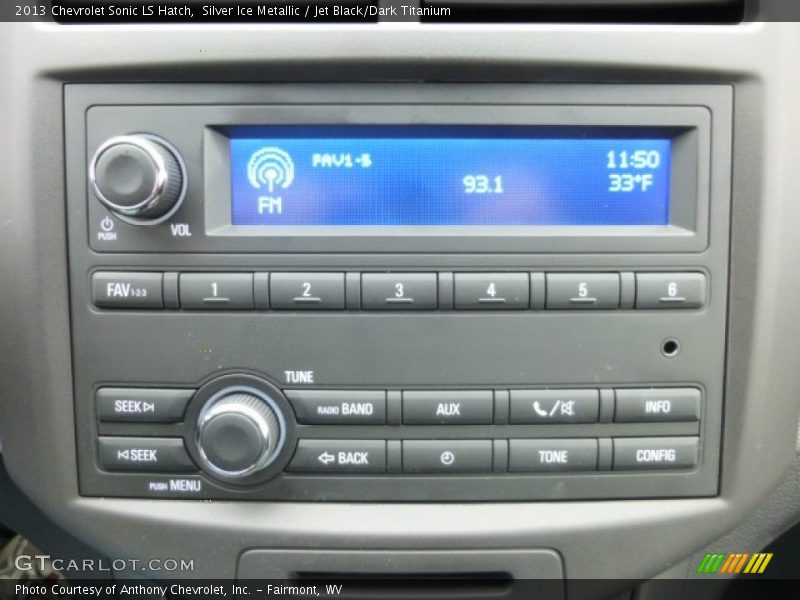 Silver Ice Metallic / Jet Black/Dark Titanium 2013 Chevrolet Sonic LS Hatch