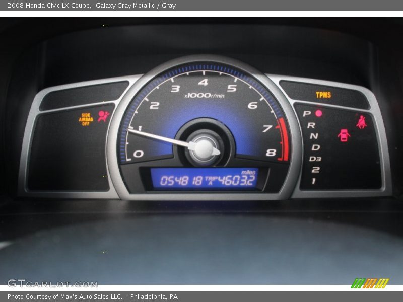  2008 Civic LX Coupe LX Coupe Gauges