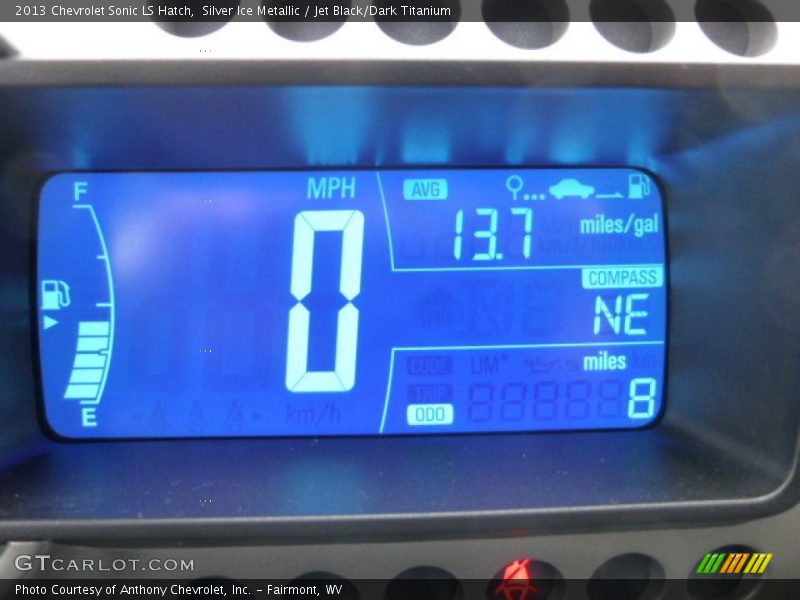 Silver Ice Metallic / Jet Black/Dark Titanium 2013 Chevrolet Sonic LS Hatch