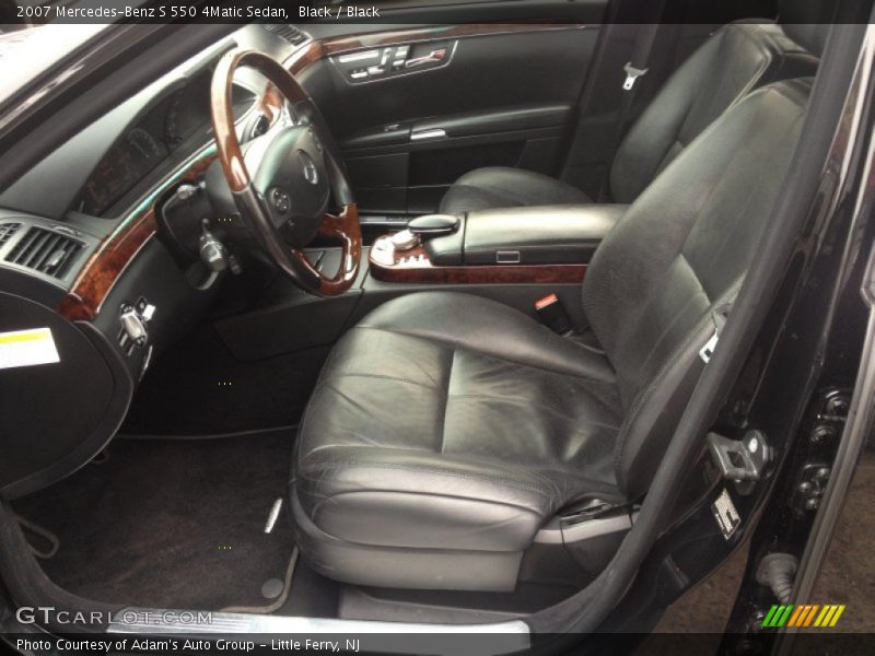 Black / Black 2007 Mercedes-Benz S 550 4Matic Sedan