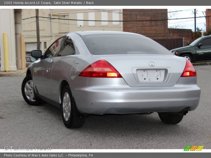 Satin Silver Metallic / Black 2003 Honda Accord LX Coupe