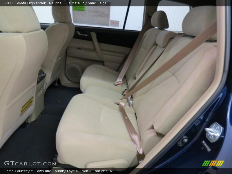 Nautical Blue Metallic / Sand Beige 2013 Toyota Highlander