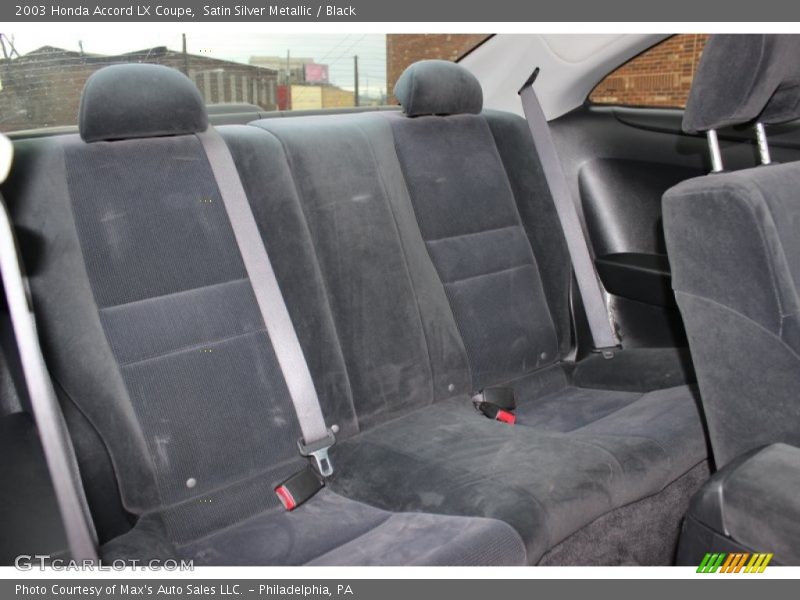 Satin Silver Metallic / Black 2003 Honda Accord LX Coupe