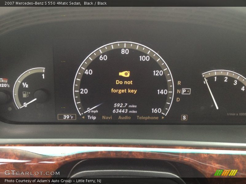 Black / Black 2007 Mercedes-Benz S 550 4Matic Sedan