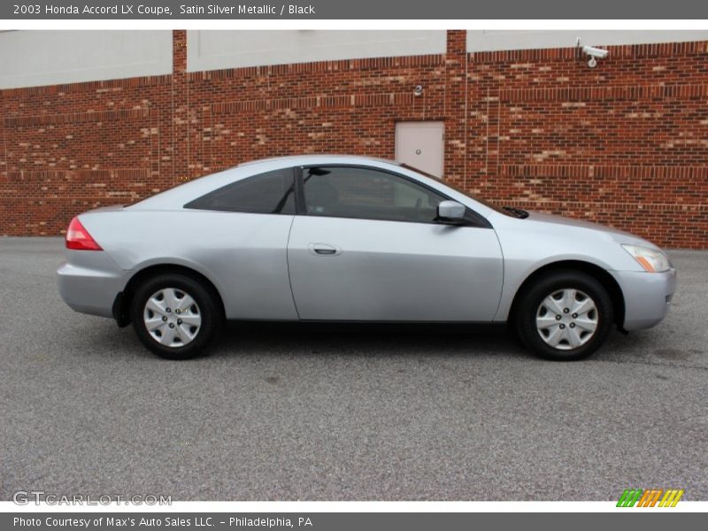 Satin Silver Metallic / Black 2003 Honda Accord LX Coupe