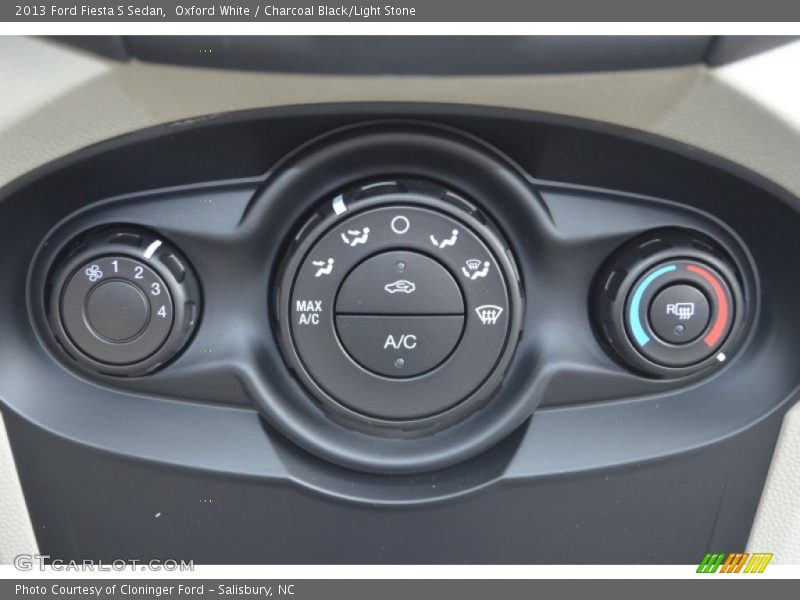 Controls of 2013 Fiesta S Sedan