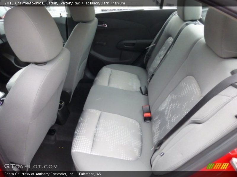 Victory Red / Jet Black/Dark Titanium 2013 Chevrolet Sonic LS Sedan