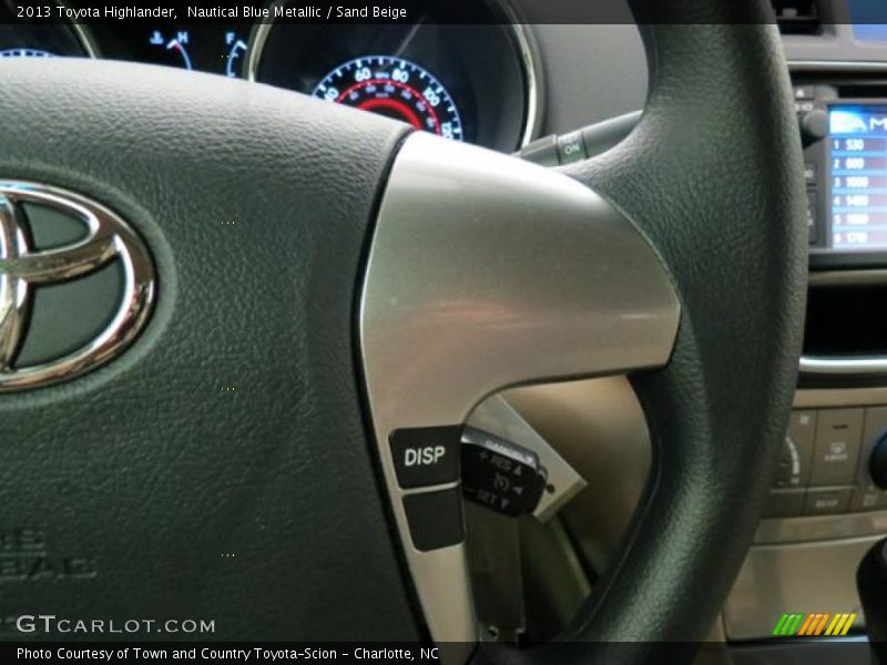 Nautical Blue Metallic / Sand Beige 2013 Toyota Highlander