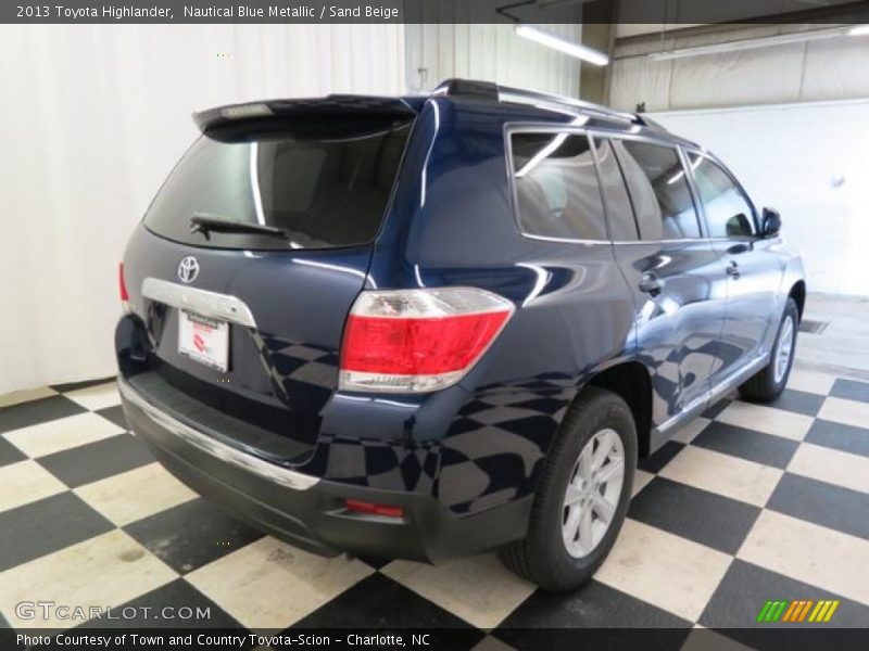 Nautical Blue Metallic / Sand Beige 2013 Toyota Highlander