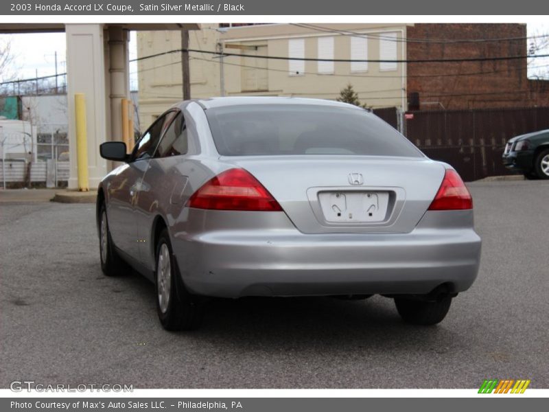 Satin Silver Metallic / Black 2003 Honda Accord LX Coupe