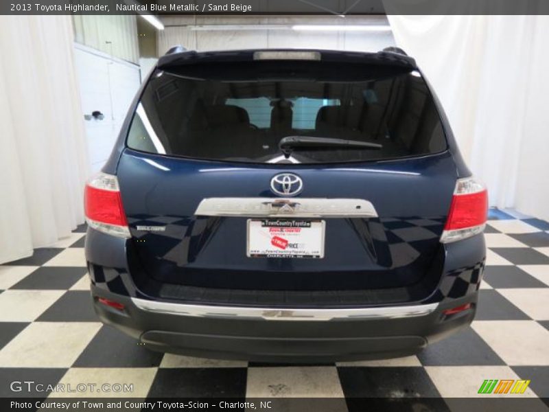 Nautical Blue Metallic / Sand Beige 2013 Toyota Highlander
