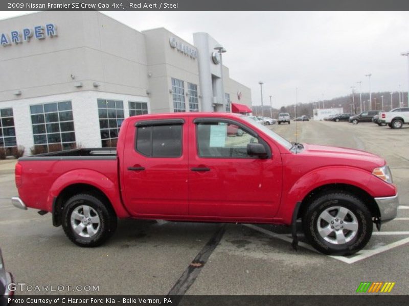 Red Alert / Steel 2009 Nissan Frontier SE Crew Cab 4x4