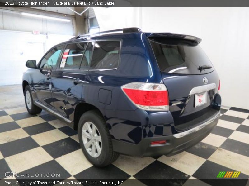 Nautical Blue Metallic / Sand Beige 2013 Toyota Highlander