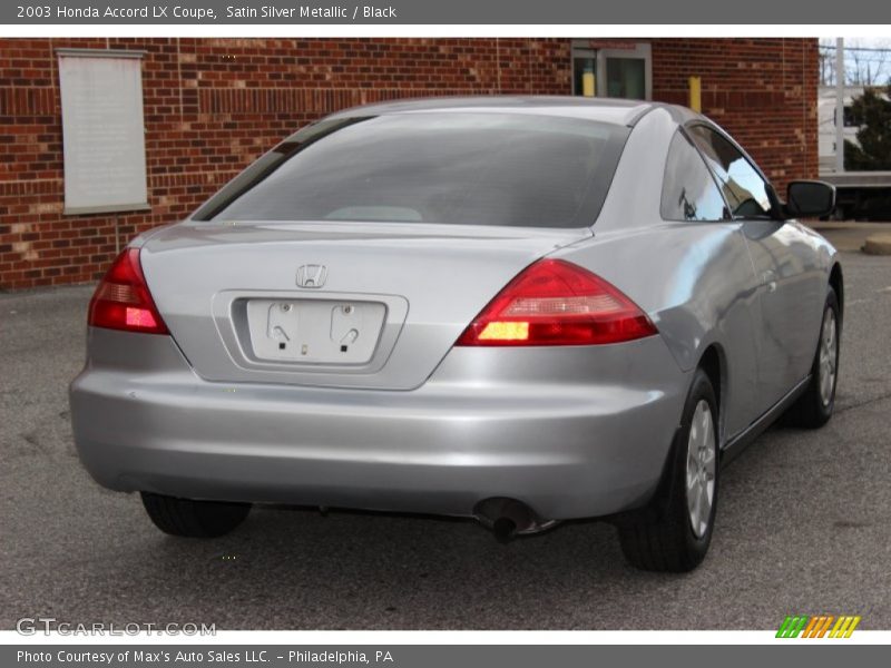Satin Silver Metallic / Black 2003 Honda Accord LX Coupe