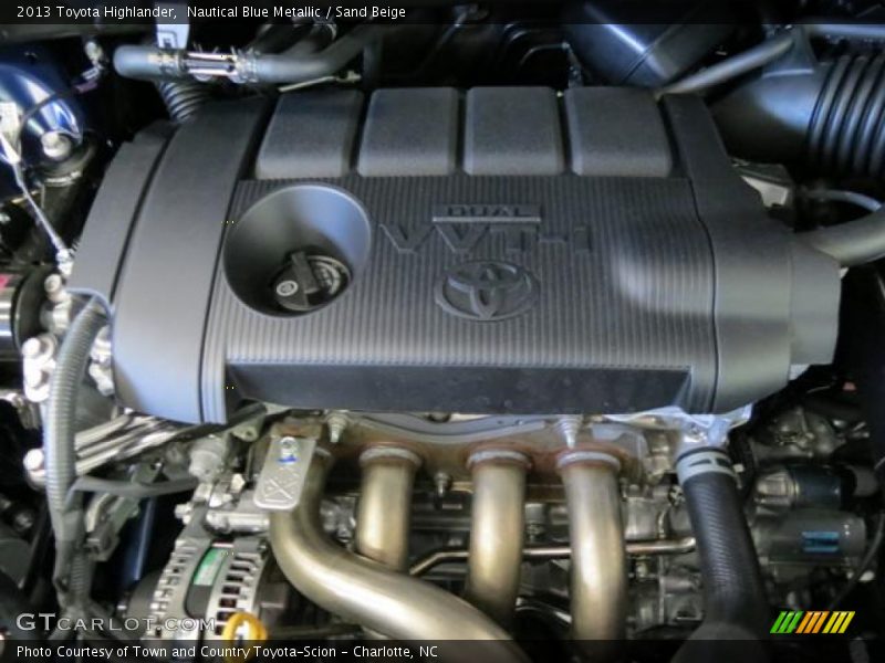Nautical Blue Metallic / Sand Beige 2013 Toyota Highlander